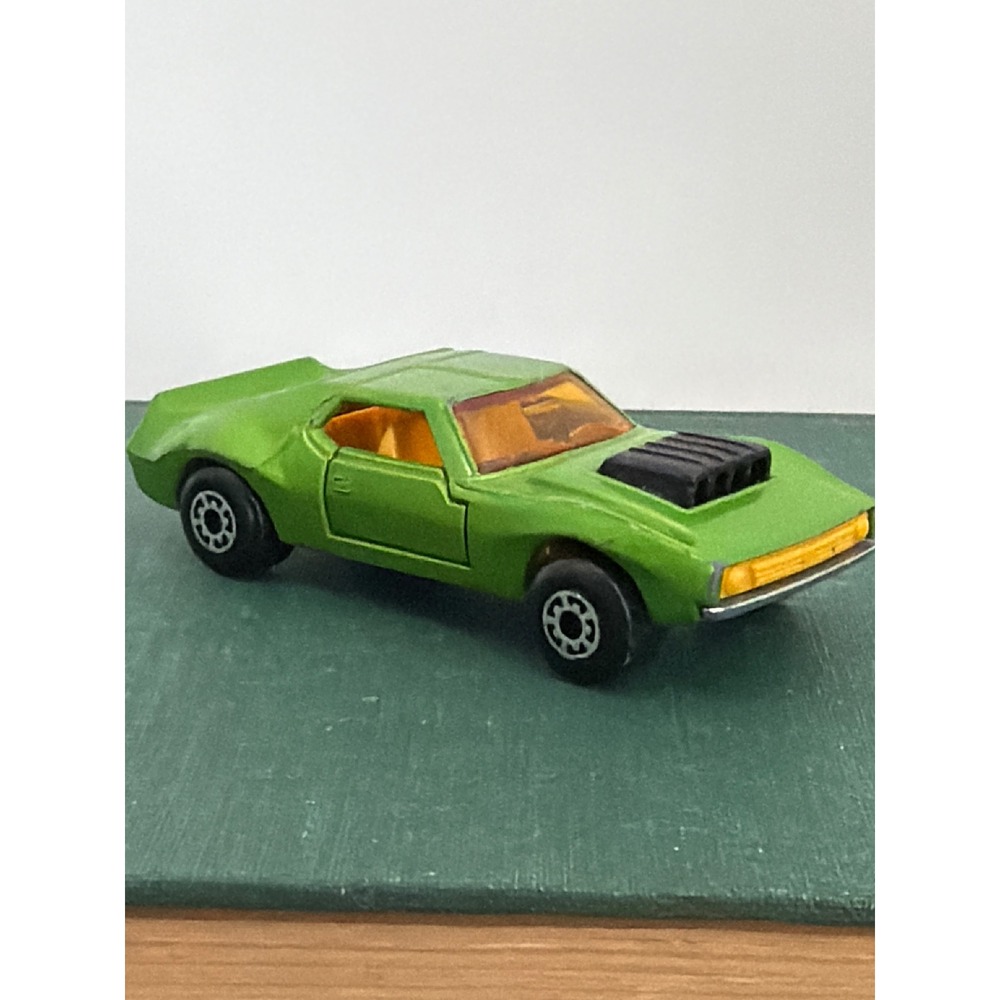 Matchbox Superfast No 9 AMX Javelin 1972 Lesney Green Diecast Car Made England